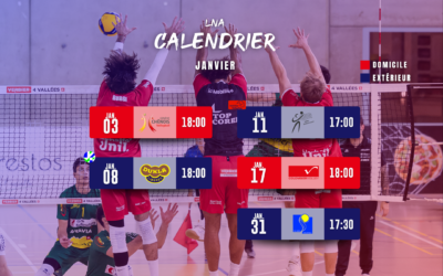 Le calendrier de janvier est là !