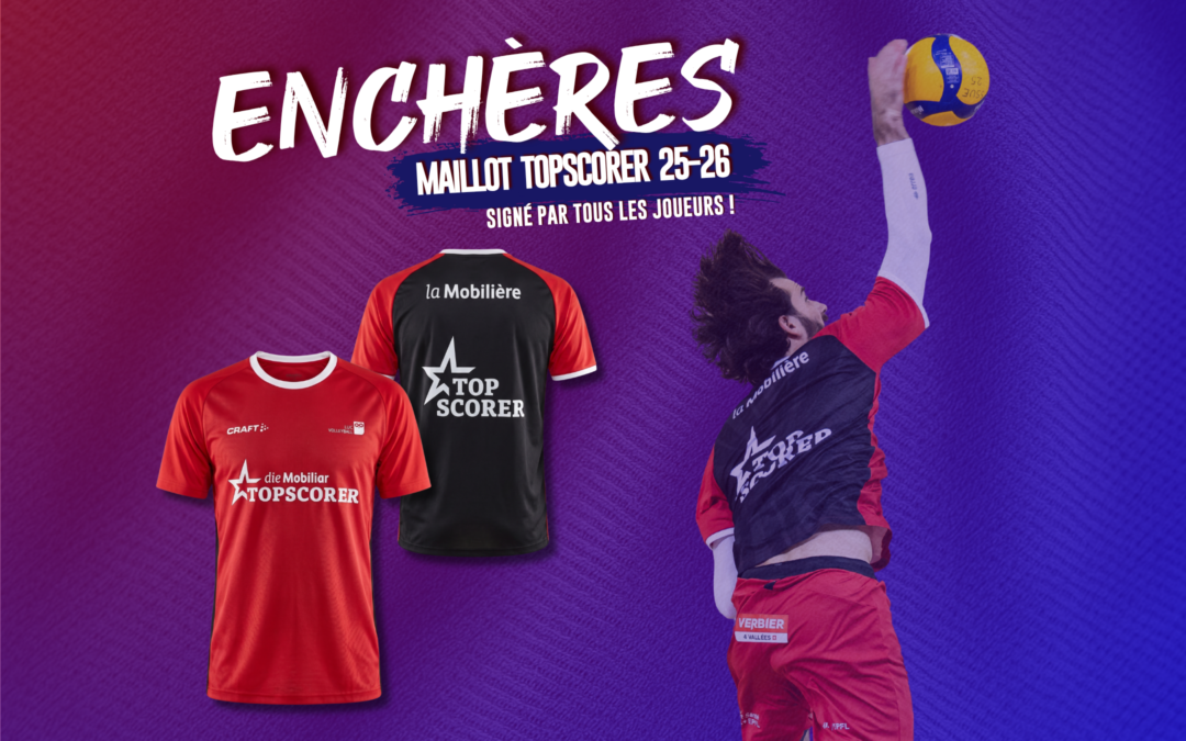 Procure-toi le maillot TopScorer du LUC Volleyball !