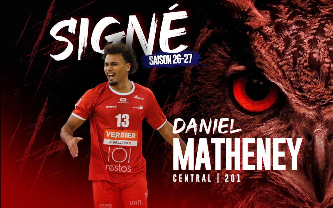 Daniel Matheney rempile pour une troisième saison au LUC Volleyball!