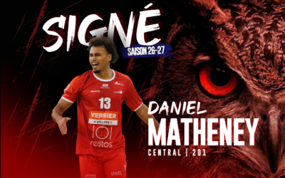 Daniel Matheney rempile pour une troisième saison au LUC Volleyball!