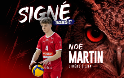 Notre libéro Noé Martin rejoint l’équipe première !