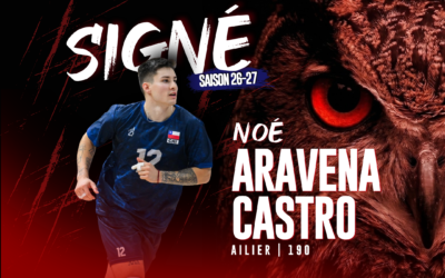 L&rsquo;international chilien Noé Aravena Castro rejoint le LUC Volleyball !