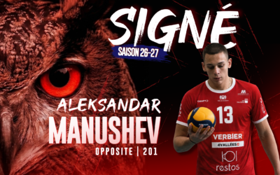 Le jeune opposite bulgare Aleksandar Manushev rejoint le LUC !